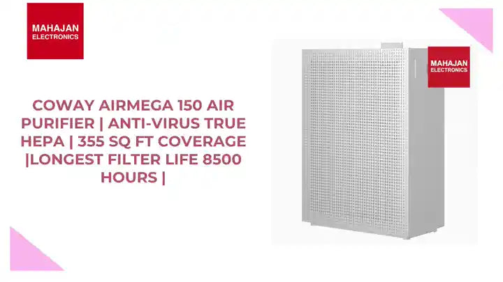 Coway Airmega 150 Air Purifier | Anti-Virus True HEPA | 355 sq ft Coverage |Longest Filter Life 8500 Hours | by@Outfy