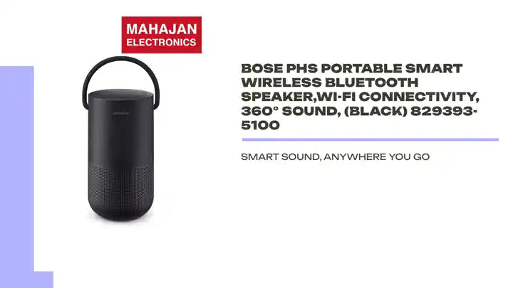 Bose PHS Portable Smart Wireless Bluetooth Speaker,Wi-Fi Connectivity, 360&deg; Sound, (Black) 829393-5100 by@Outfy