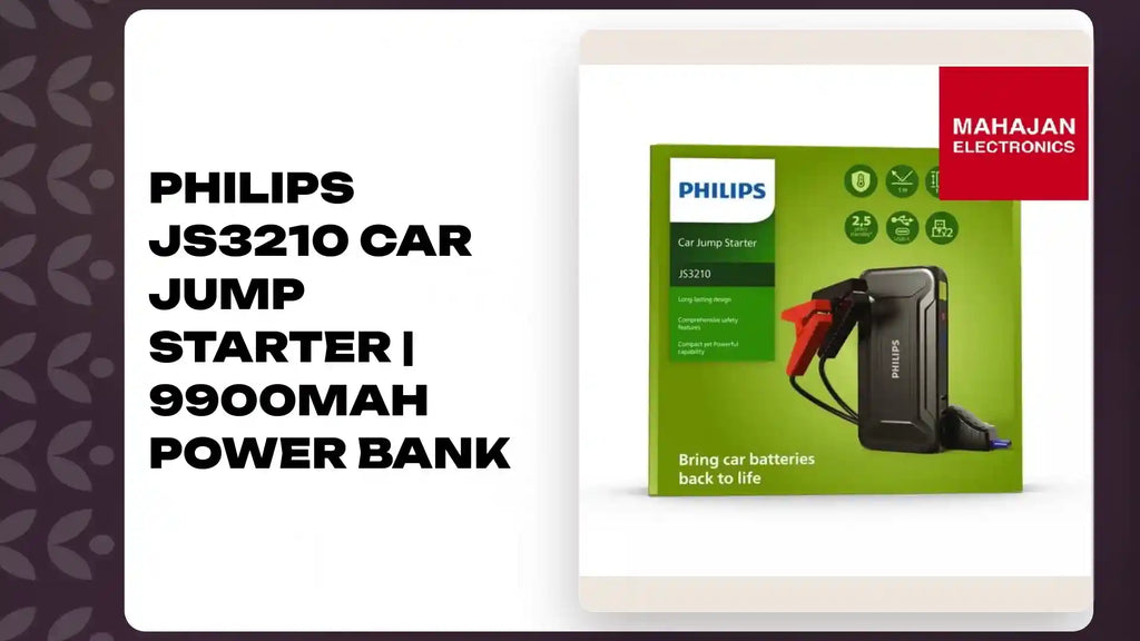 Philips JS3210 Car Jump Starter | 9900mAh Power Bank by@Outfy