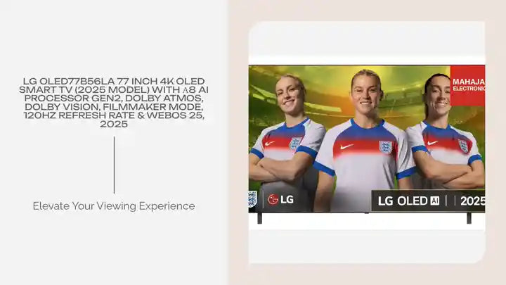 LG OLED77B56LA 77 inch 4K OLED Smart TV (2025 Model) with &alpha;8 AI Processor Gen2, Dolby Atmos, Dolby Vision, Filmmaker Mode, 120Hz Refresh Rate &amp; webOS 25, 2025 by@Outfy