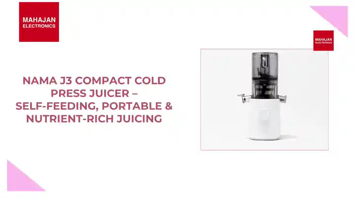 Nama J3 Compact Cold Press Juicer &ndash; Self-Feeding, Portable &amp; Nutrient-Rich Juicing by@Outfy