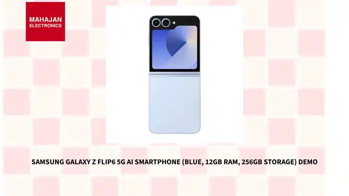 Samsung Galaxy Z Flip6 5G AI Smartphone (Blue, 12GB RAM, 256GB Storage) Demo by@Outfy