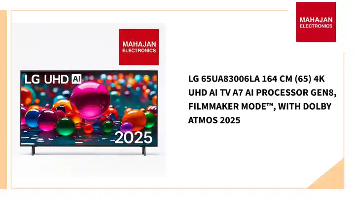 LG 65UA83006LA 164 cm (65) 4K UHD AI TV &alpha;7 AI Processor Gen8, FILMMAKER MODE&trade;, with Dolby Atmos 2025 by@Outfy