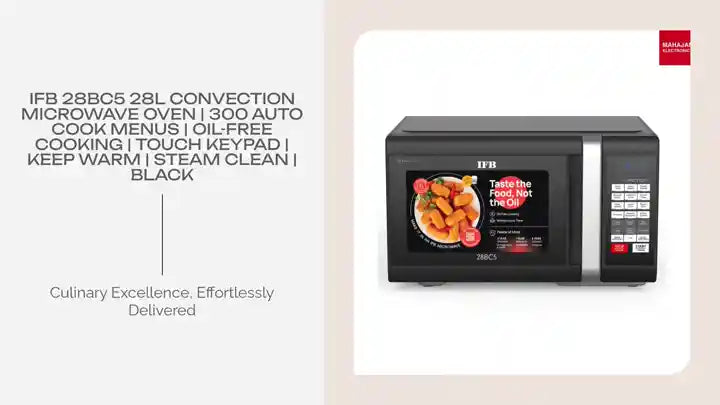 IFB 28BC5 28L Convection Microwave Oven | 300 Auto Cook Menus | Oil-Free Cooking | Touch Keypad | Keep Warm | Steam Clean | Black by@Outfy