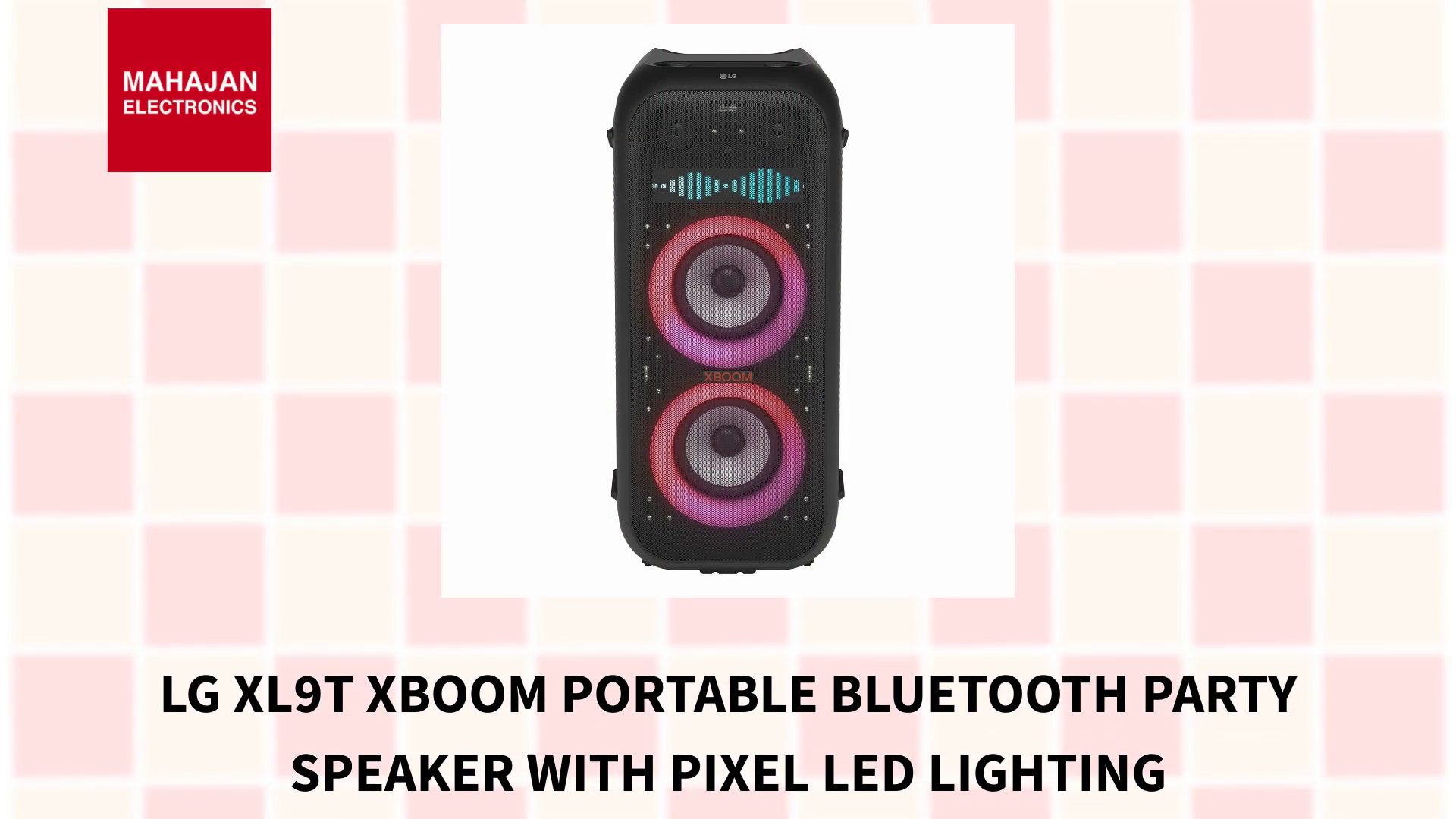 LG XL9T XBOOM Portable Bluetooth Party Speaker with Pixel LED Lighting by@Outfy