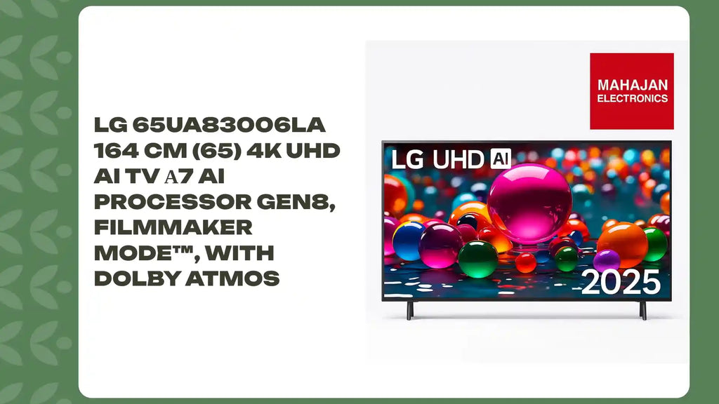 LG 65UA83006LA 164 cm (65) 4K UHD AI TV &alpha;7 AI Processor Gen8, FILMMAKER MODE&trade;, with Dolby Atmos by@Outfy