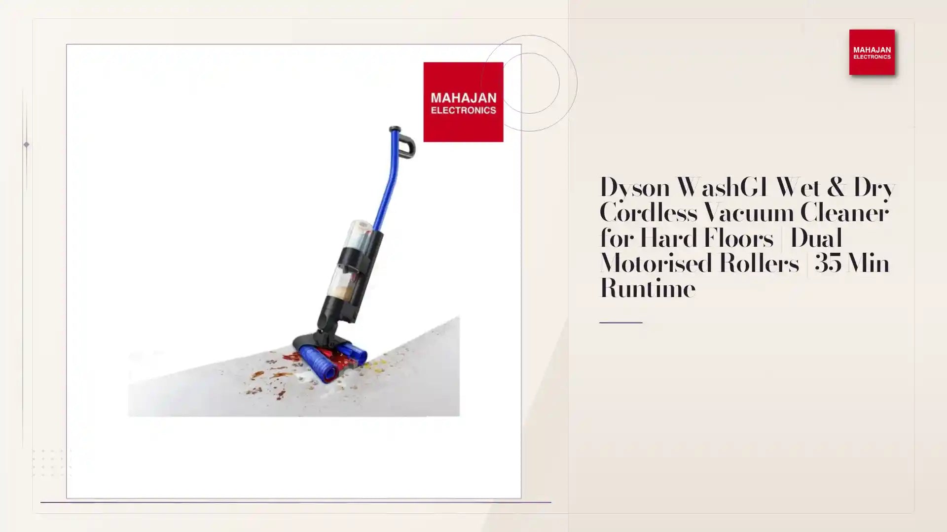 Dyson WashG1 Wet &amp; Dry Cordless Vacuum Cleaner for Hard Floors | Dual Motorised Rollers | 35 Min Runtime by@Outfy