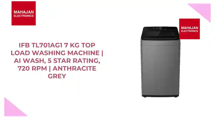 IFB TL701AG1 7 kg Top Load Washing Machine | AI Wash, 5 Star Rating, 720 RPM | Anthracite Grey by@Outfy