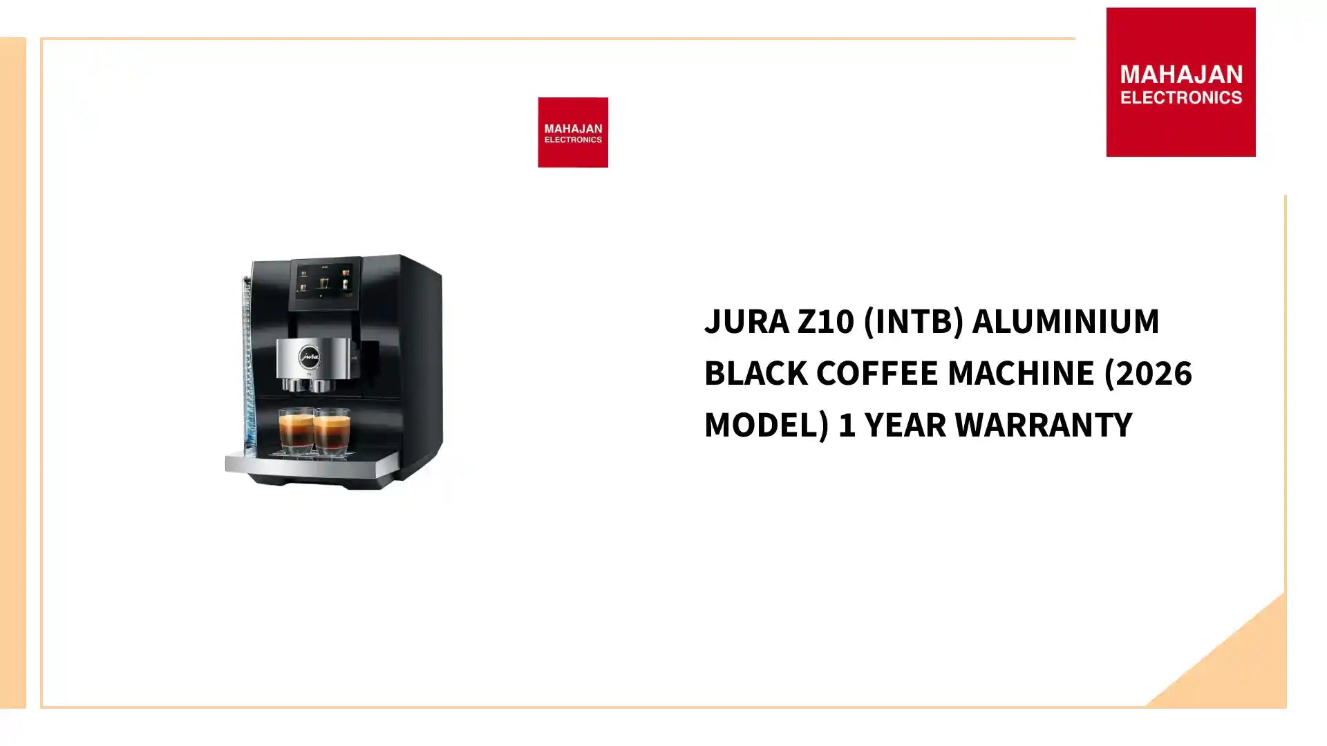 Jura Z10 (INTB) Aluminium Black Coffee Machine (2026 Model) 1 Year Warranty by@Outfy