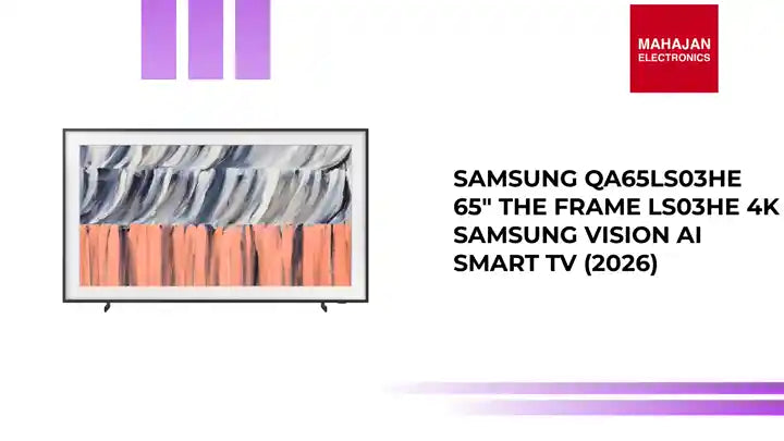Samsung QA65LS03HE 65" The Frame LS03HE 4K Samsung Vision AI Smart TV (2026) by@Outfy
