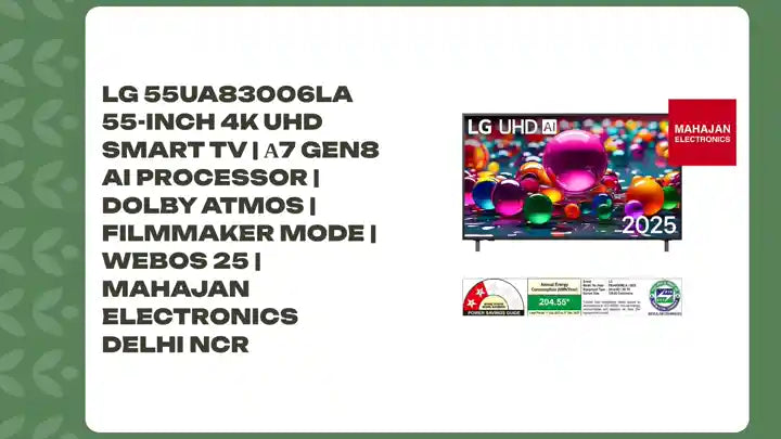 LG 55UA83006LA 55-Inch 4K UHD Smart TV | &alpha;7 Gen8 AI Processor | Dolby Atmos | Filmmaker Mode | webOS 25 | Mahajan Electronics Delhi NCR by@Outfy