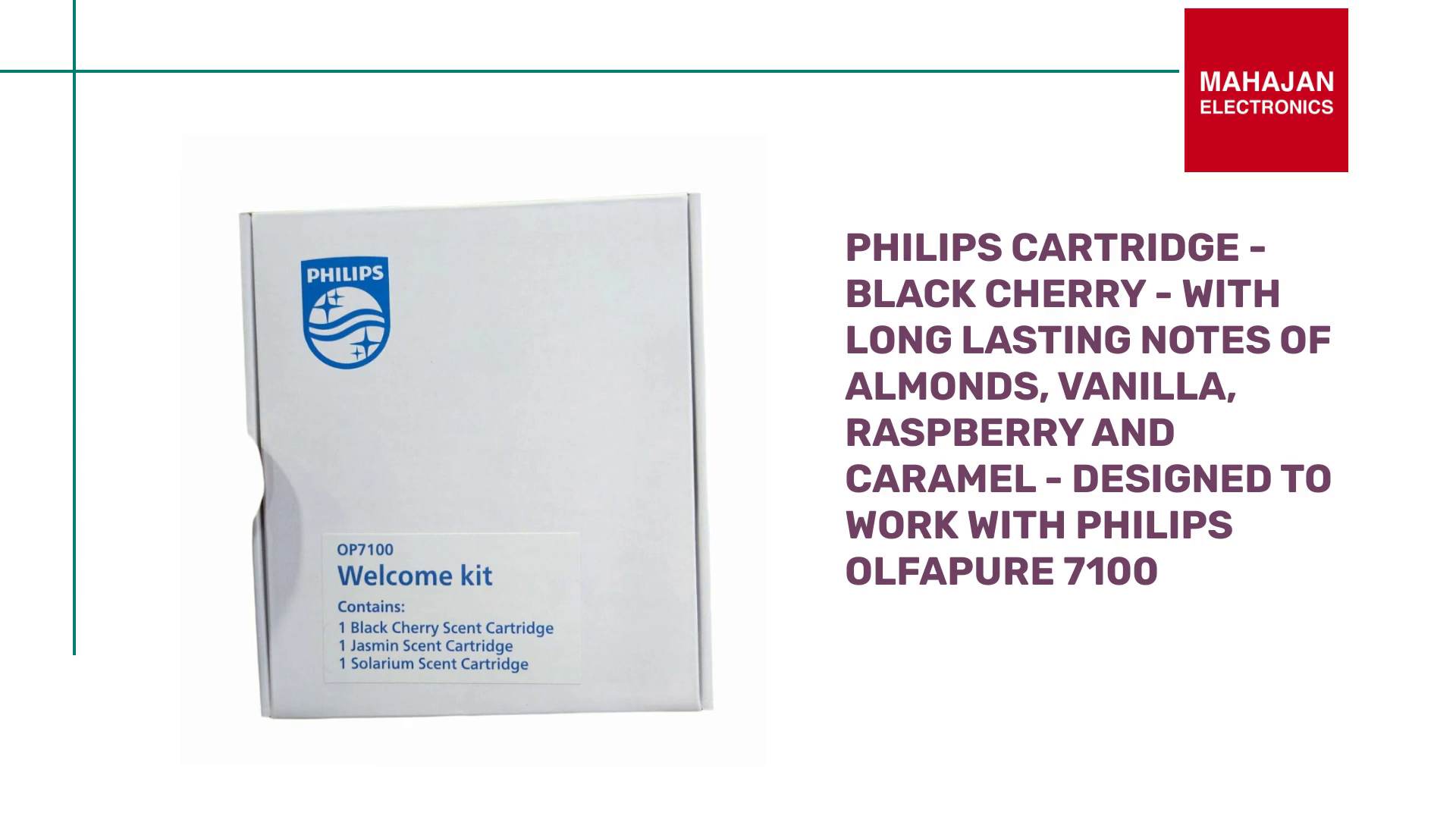 Philips Cartridge - Black Cherry - with Long Lasting Notes of Almonds, Vanilla, Raspberry and Caramel - Designed to Work with Philips OlfaPure 7100 by@Outfy