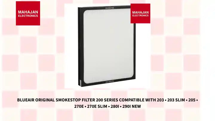 Blueair Original SmokeStop Filter 200 Series Compatible with 203 &bull; 203 Slim &bull; 205 &bull; 270E &bull; 270E Slim &bull; 280i &bull; 290i New by@Outfy