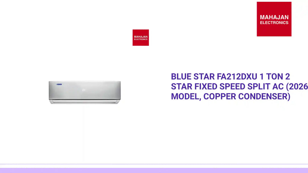 Blue Star FA212DXU 1 Ton 2 Star Fixed Speed Split AC (2026 Model, Copper Condenser) by@Outfy
