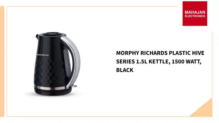 Morphy Richards Plastic Hive Series 1.5L Kettle, 1500 Watt, Black by@Outfy