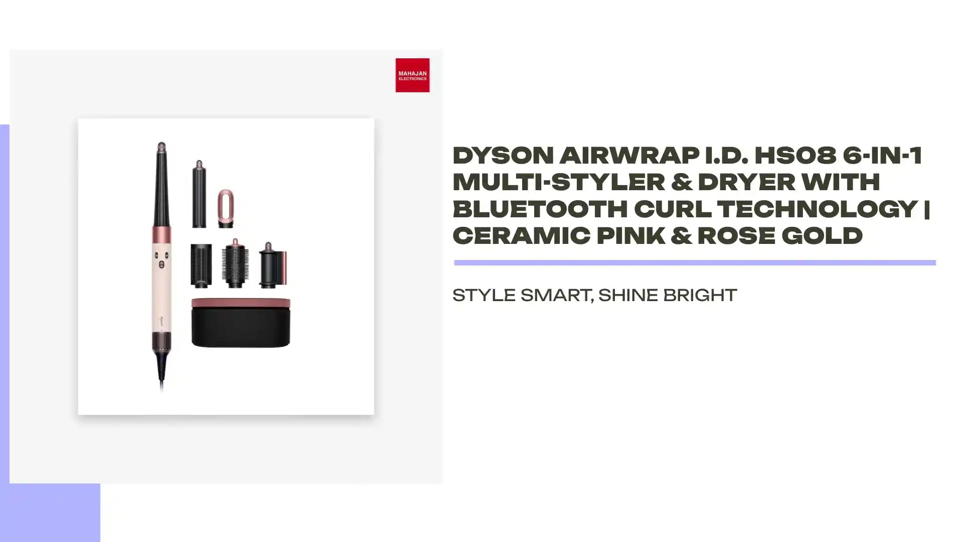 Dyson Airwrap i.d. HS08 6-in-1 Multi-Styler &amp; Dryer with Bluetooth Curl Technology | Ceramic Pink &amp; Rose Gold by@Outfy