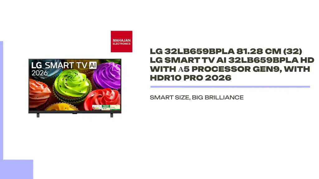 LG 32LB659BPLA 81.28 cm (32) LG SMART TV AI 32LB659BPLA HD with &alpha;5 Processor Gen9, with HDR10 Pro 2026 by@Outfy