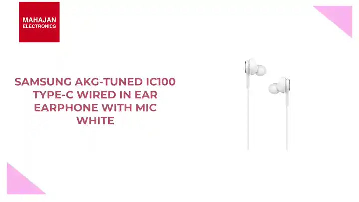 Samsung AKG-Tuned IC100 Type-C Wired in Ear Earphone with mic White by@Outfy