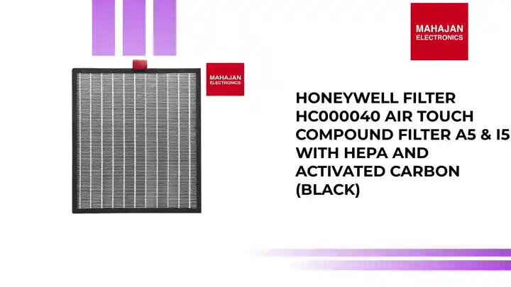 Honeywell Filter HC000040 Air Touch Compound Filter a5 &amp; I5 with HEPA and Activated Carbon (Black) by@Outfy