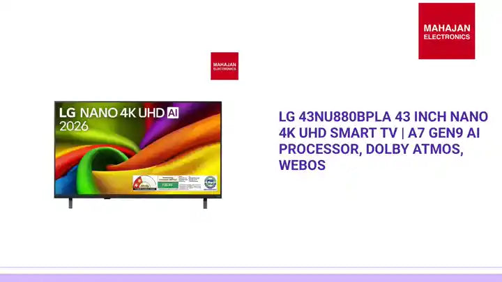 LG 43NU880BPLA 43 Inch Nano 4K UHD Smart TV | &alpha;7 Gen9 AI Processor, Dolby Atmos, webOS by@Outfy