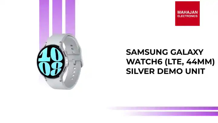 SAMSUNG GALAXY WATCH6 (LTE, 44MM) SILVER DEMO UNIT by@Outfy