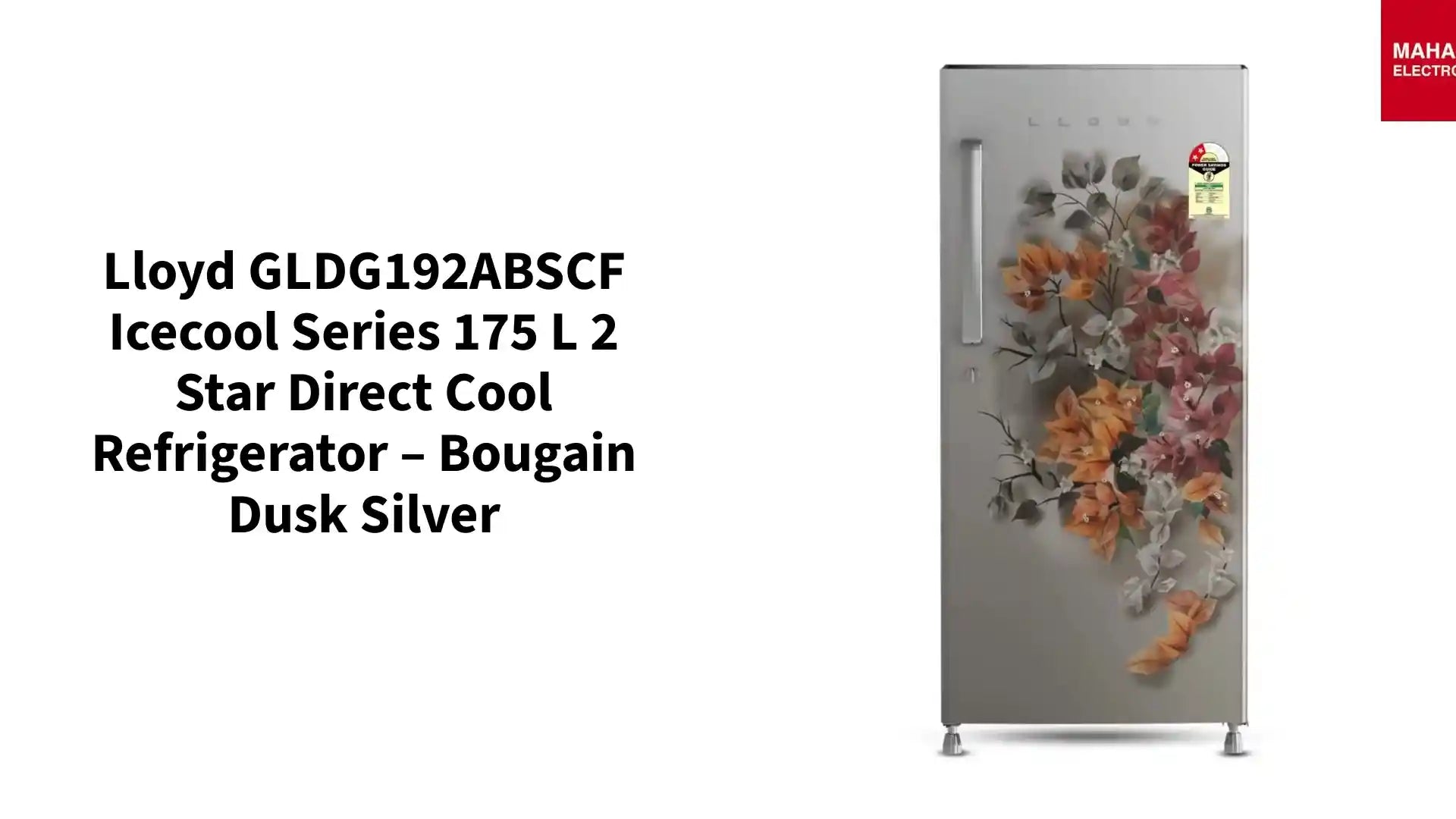Lloyd GLDG192ABSCF Icecool Series 175 L 2 Star Direct Cool Refrigerator &ndash; Bougain Dusk Silver by@Outfy