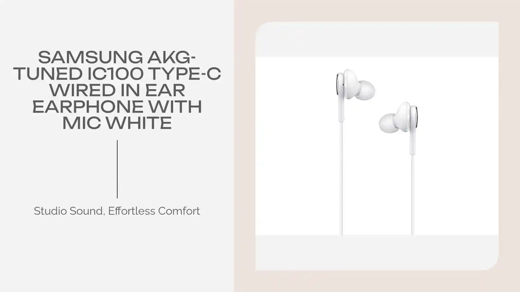 Samsung AKG-Tuned IC100 Type-C Wired in Ear Earphone with mic White by@Outfy