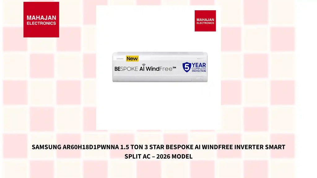 Samsung AR60H18D1PWNNA 1.5 Ton 3 Star Bespoke AI WindFree Inverter Smart Split AC &ndash; 2026 Model by@Outfy