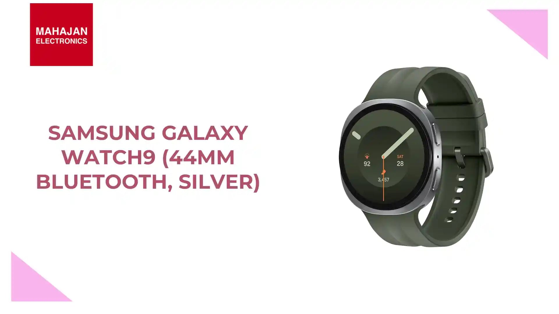 Samsung Galaxy Watch9 (44mm Bluetooth, Silver) by@Outfy