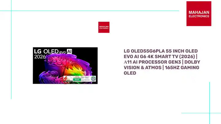 LG OLED55G6PLA 55 Inch OLED evo AI G6 4K Smart TV (2026) | &alpha;11 AI Processor Gen3 | Dolby Vision &amp; Atmos | 165Hz Gaming OLED by@Outfy