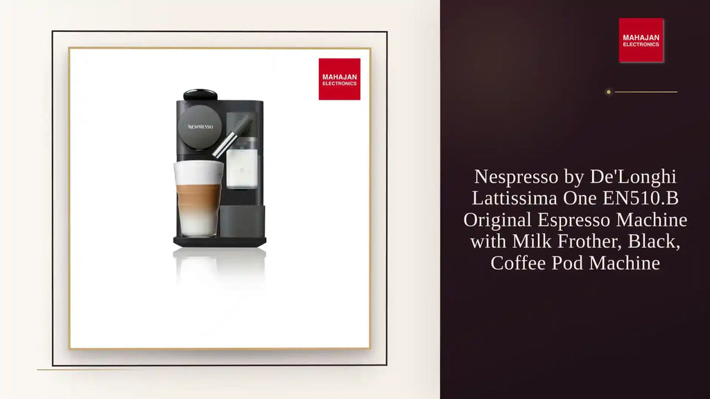 Nespresso by De'Longhi Lattissima One EN510.B Original Espresso Machine with Milk Frother, Black, Coffee Pod Machine by@Outfy
