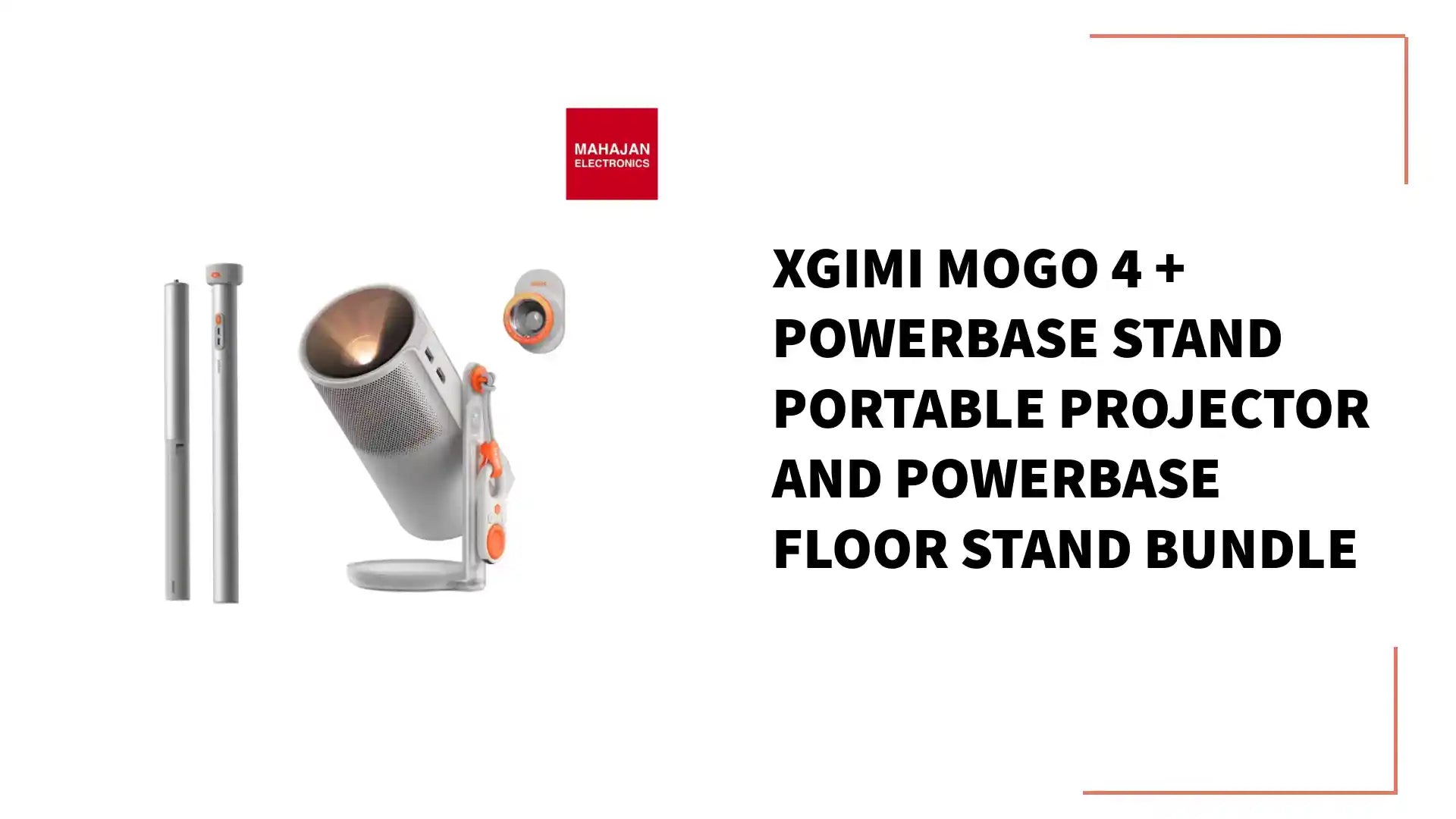 XGIMI MoGo 4 + PowerBase Stand Portable Projector and PowerBase Floor Stand Bundle by@Outfy
