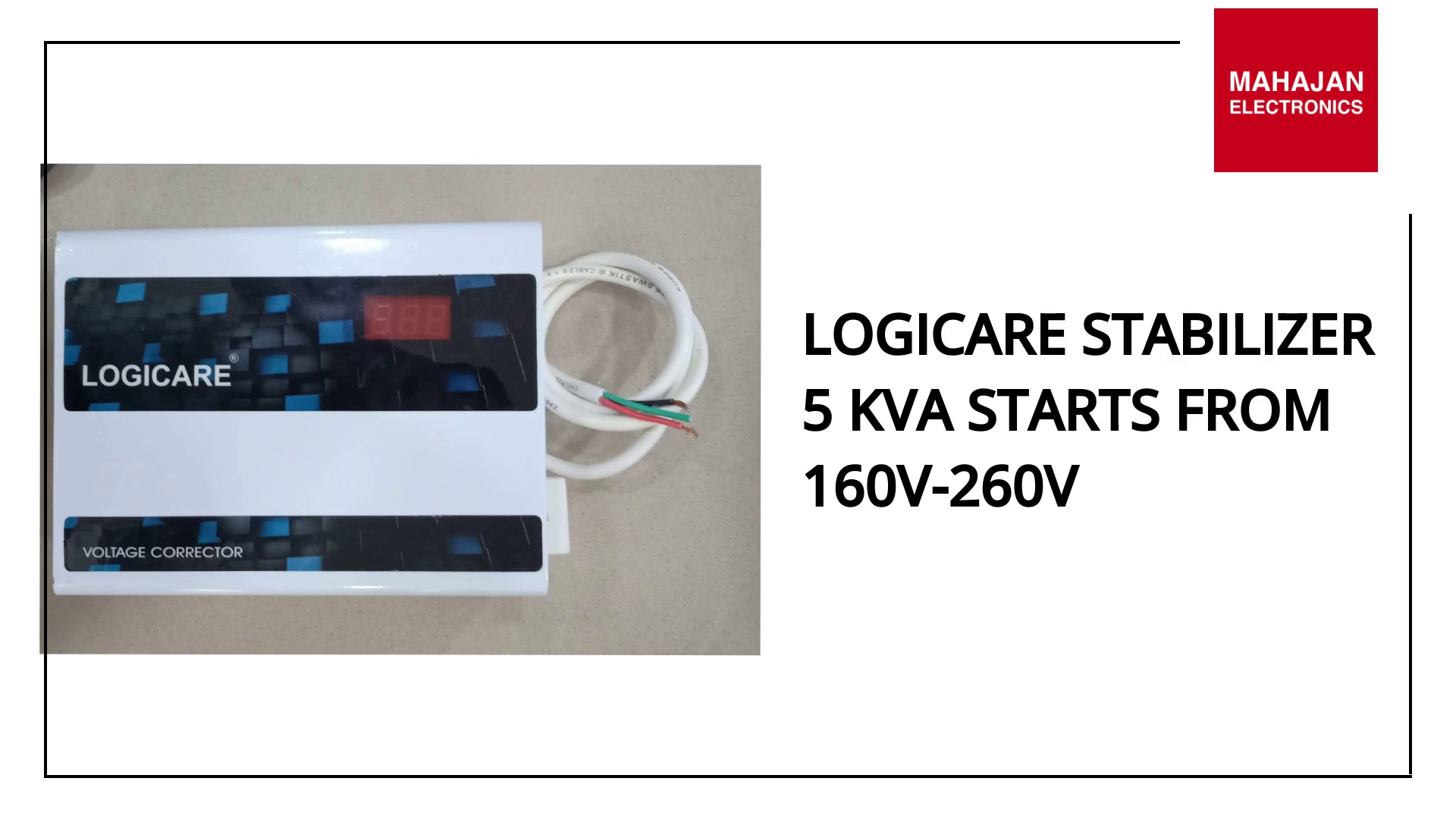 Logicare stabilizer 5 kva Starts From 160v-260v by@Outfy