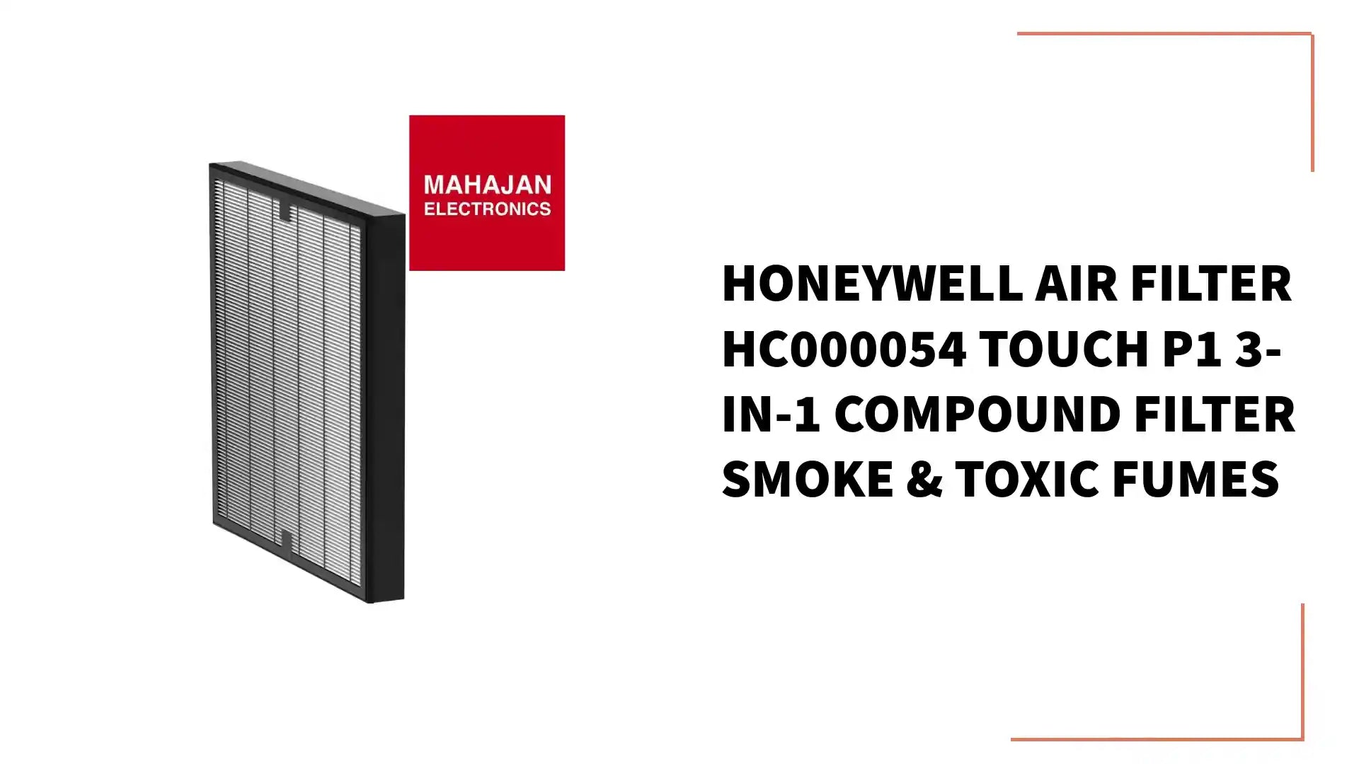 Honeywell Air Filter HC000054 Touch P1 3-in-1 Compound Filter Smoke &amp; Toxic Fumes by@Outfy