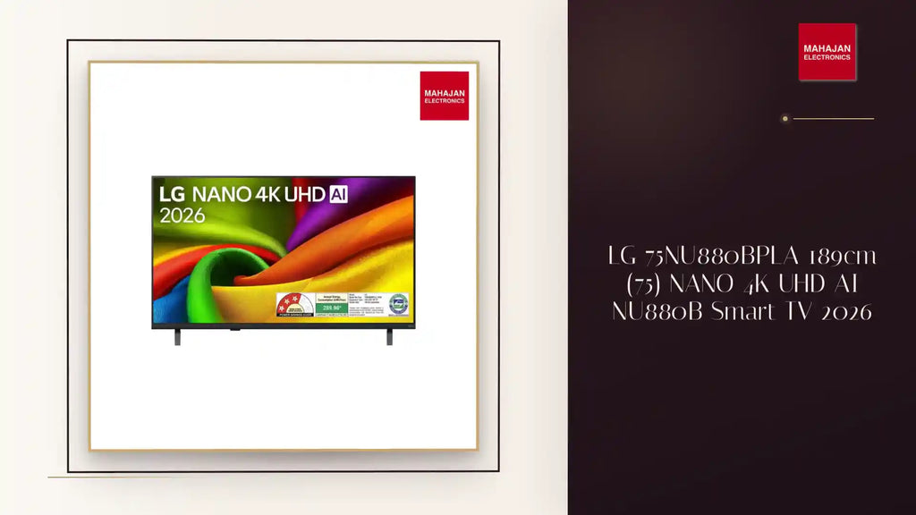 LG 75NU880BPLA 189cm (75) NANO 4K UHD AI NU880B Smart TV 2026 by@Outfy