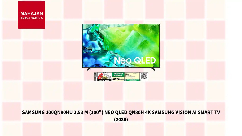 Samsung 100QN80HU 2.53 m (100") Neo QLED QN80H 4K Samsung Vision AI Smart TV (2026) by@Outfy