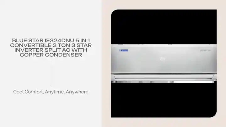 Blue Star IE324DNU 5 in 1 Convertible 2 Ton 3 Star Inverter Split AC with Copper Condenser by@Outfy