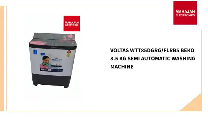 Voltas WTT85DGRG/FLRB5 Beko 8.5 kg Semi Automatic Washing Machine by@Outfy