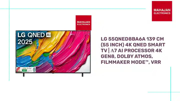 LG 55QNED8BA6A 139 cm (55 Inch) 4K QNED Smart TV | &alpha;7 AI Processor 4K Gen8, Dolby Atmos, Filmmaker Mode&trade;, VRR by@Outfy