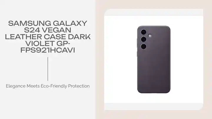 Samsung Galaxy S24 Vegan Leather Case Dark Violet GP-FPS921HCAVI by@Outfy