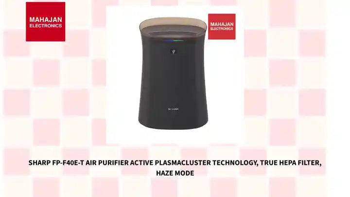 Sharp FP-F40E-T Air Purifier Active Plasmacluster Technology, True HEPA Filter, HAZE Mode by@Outfy