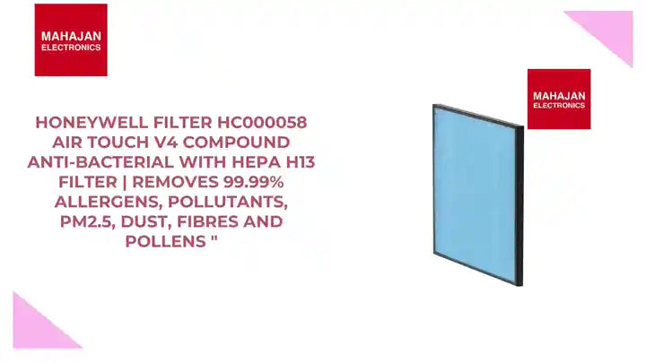 Honeywell Filter HC000058 Air Touch V4 Compound Anti-Bacterial with HEPA H13 Filter | Removes 99.99% Allergens, Pollutants, PM2.5, Dust, Fibres and Pollens " by@Outfy