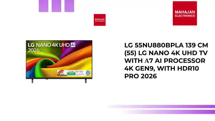 LG 55NU880BPLA 139 cm (55) LG NANO 4K UHD TV with &alpha;7 AI Processor 4K Gen9, with HDR10 Pro 2026 by@Outfy