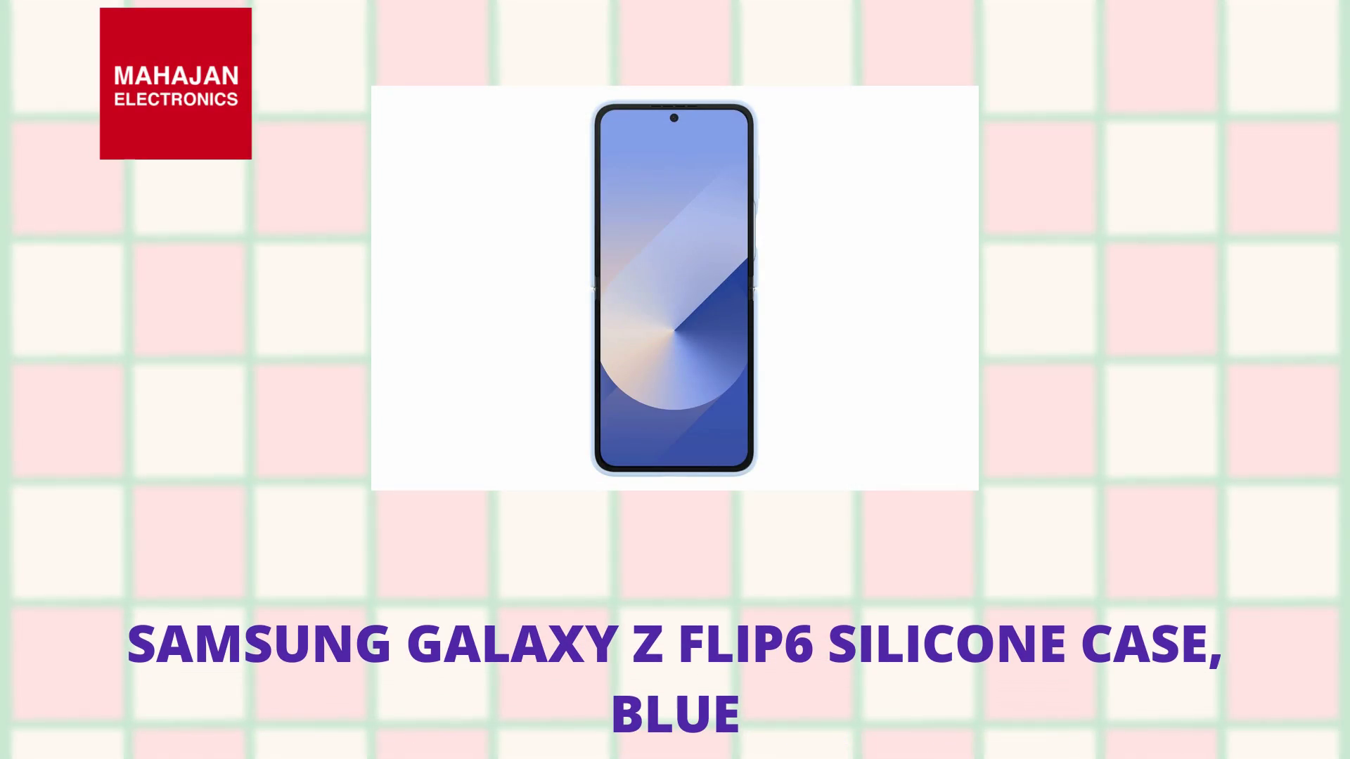 Samsung Galaxy Z Flip6 Silicone Case, Blue by@Outfy