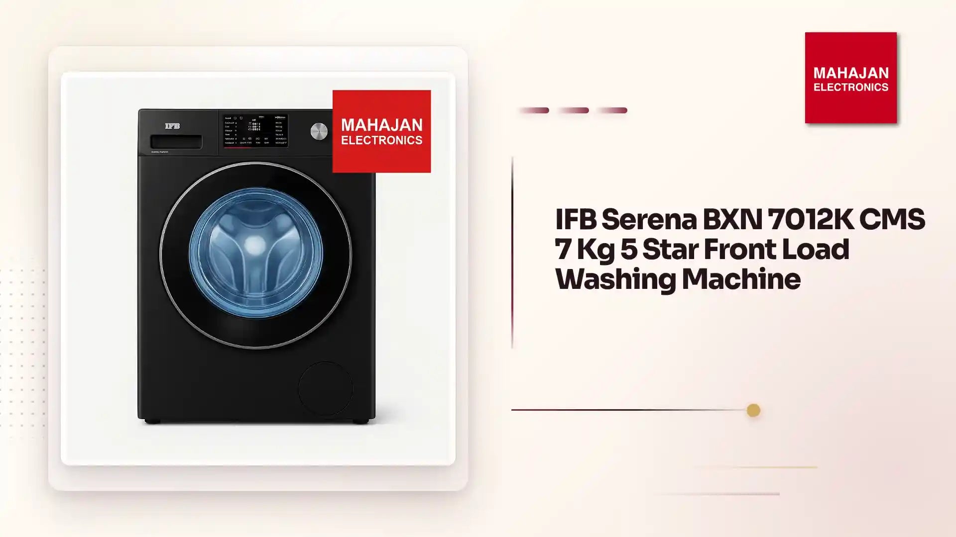 IFB Serena BXN 7012K CMS 7 Kg 5 Star Front Load Washing Machine by@Outfy