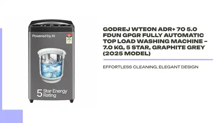 Godrej WTEON ADR+ 70 5.0 FDUN GPGR Fully Automatic Top Load Washing Machine &ndash; 7.0 kg, 5 Star, Graphite Grey (2025 Model) by@Outfy