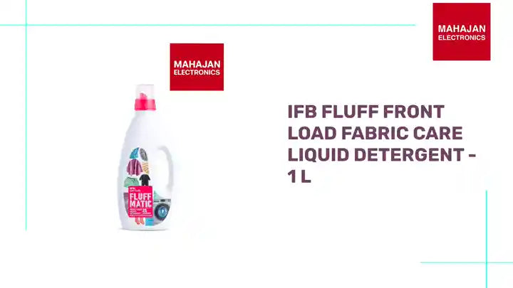 IFB Fluff Front Load Fabric Care Liquid Detergent - 1 L by@Outfy