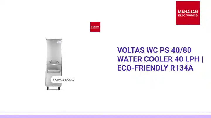 Voltas WC PS 40/80 Water Cooler 40 LPH | Eco-Friendly R134a by@Outfy