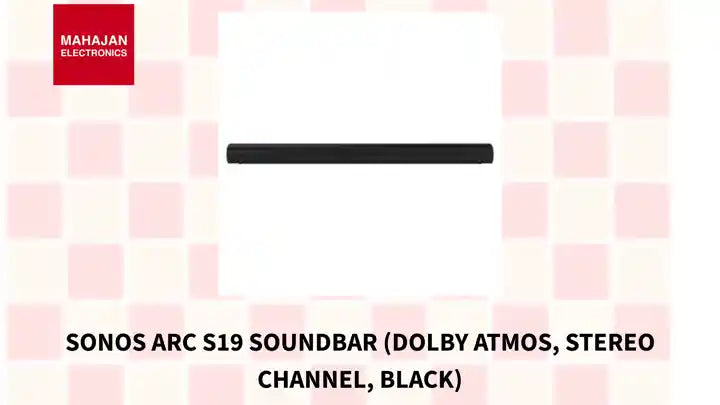 SONOS ARC S19 Soundbar (Dolby Atmos, Stereo Channel, Black) by@Outfy