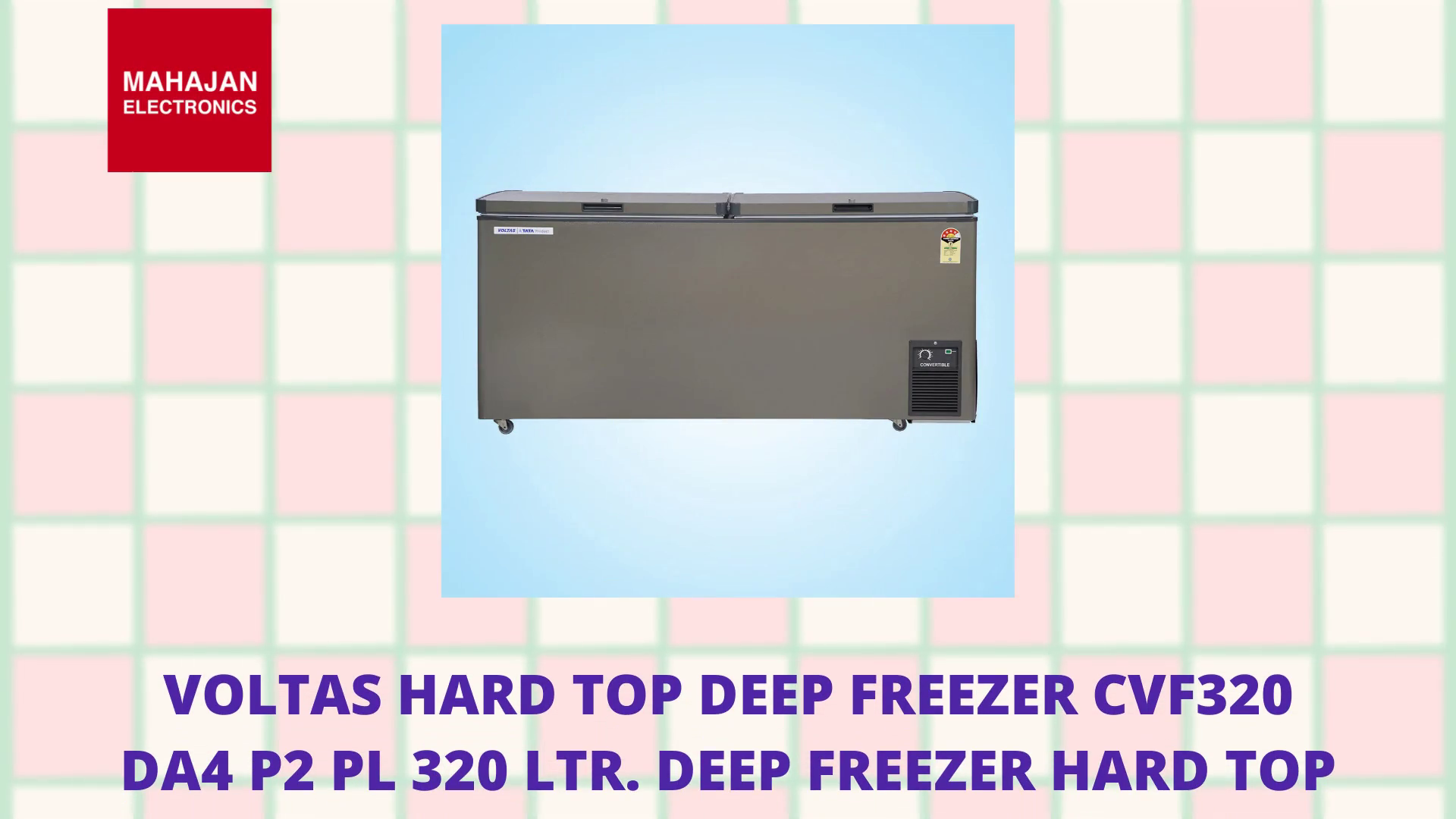 Voltas Hard Top Deep Freezer CVF320 DA4 P2 PL 320 LTR. Deep Freezer Hard top by@Outfy